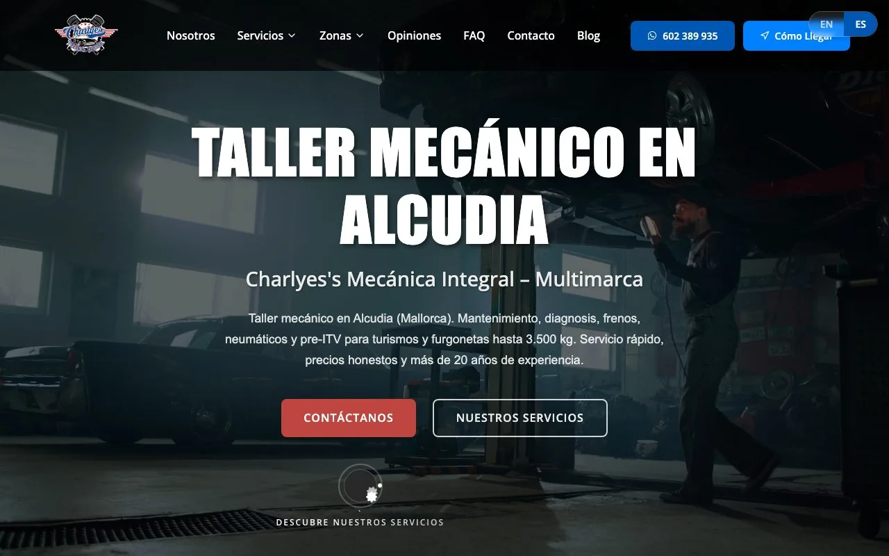 Charly es Mecánica website