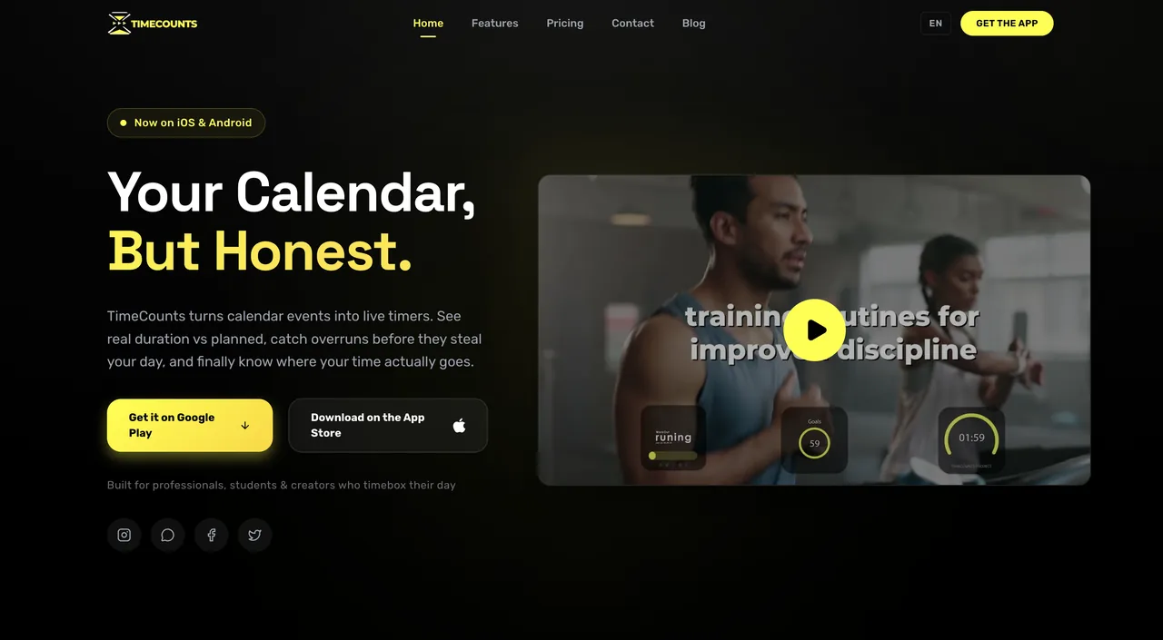 TimeCounts website